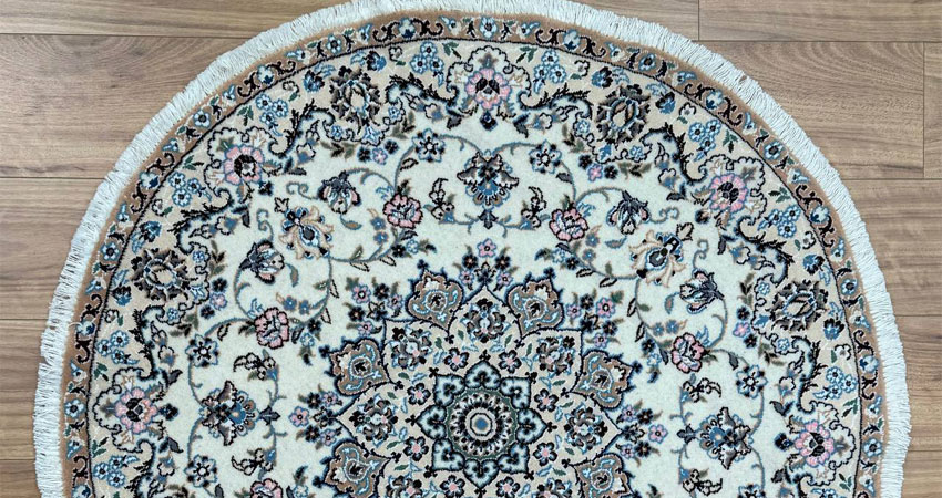 راهنمای خرید و قیمت فرش گرد دستباف اصفهان