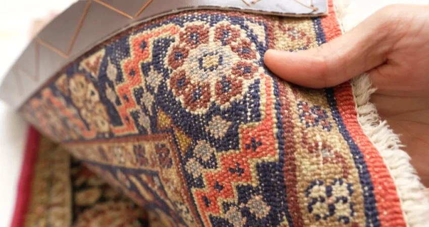 گره در پشت قالی نیم لول چگونه است